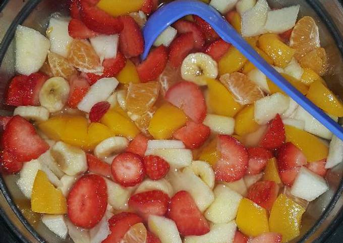 Macedonia De Frutas Receta De Raki Cookpad