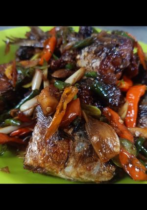 Foto resep "patin pedas manis petai"