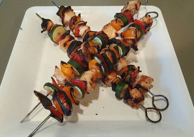 Steps to Make Perfect Lemon Pepper Chicken Kabobs