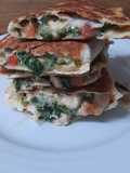 Quesadilla de Frango e Espinafres
