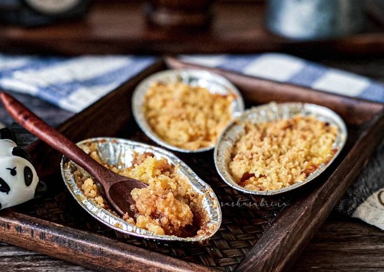 Cara Mudah Buat Peach Crumble Air Fryer yang Cepat