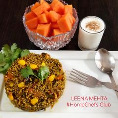 A picture of Sprouted Pearl Millet Upma.