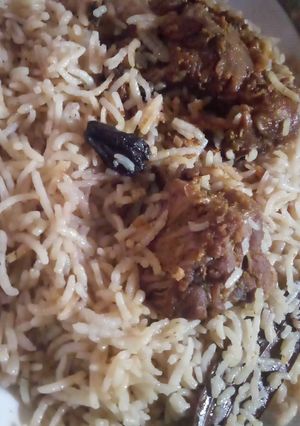 A picture of Awadhi pulao or famous yakhni pulao.