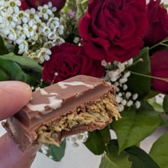 A picture of Pistachio Filling - aka Dubai Chocolate.