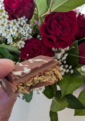 A picture of Pistachio Filling - aka Dubai Chocolate.