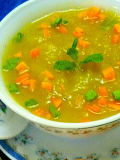 A picture of Pumpkin soup.