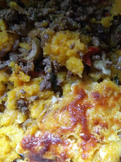 Una foto de Pastel de carne y puré de zapallo gratinado
