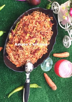 Arabian beetroot rice ainihin hoton girkin