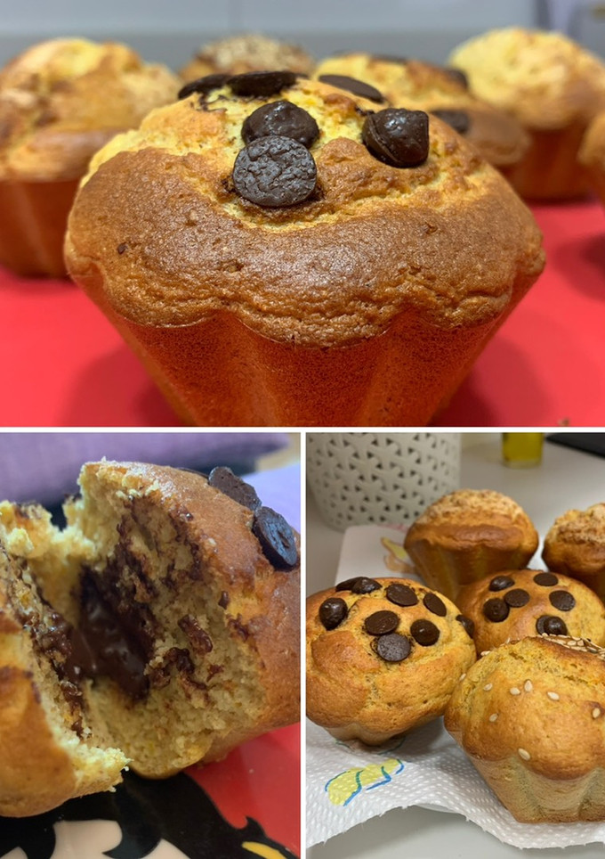 Una foto de Muffins o magdalenas esponjosas sin aceite ni mantequilla ni azúcar, nadie lo diría!