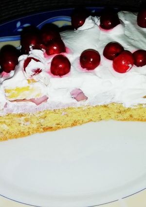Laktózmentes, hűsítő, gyümölcsös joghurtos süti recept fotója