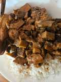 Pollo al sillao con níscalo