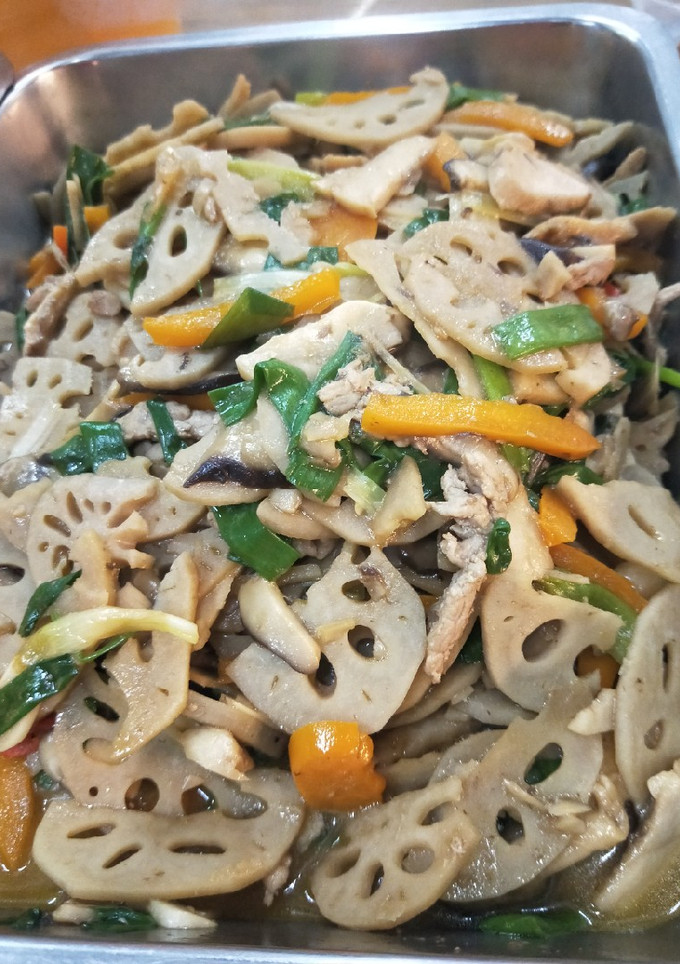 炒蓮藕 的食譜成品照片