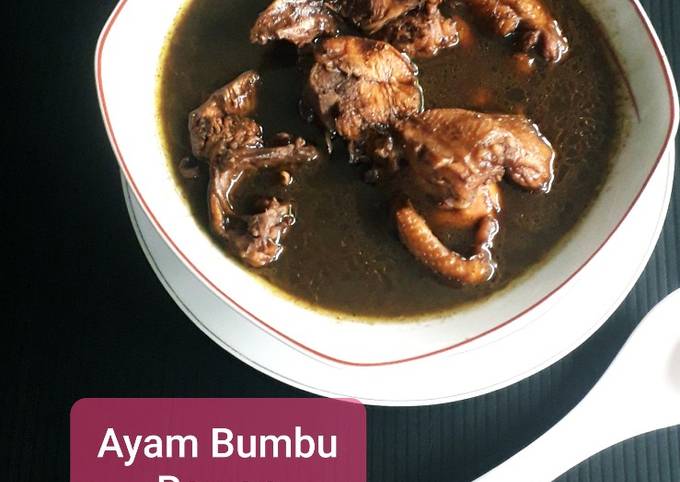 Cara Gampang Membuat Ayam Bumbu Rawon yang Bisa Manjain Lidah