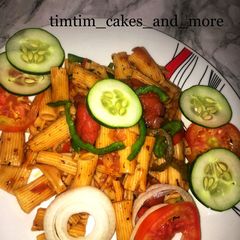 A picture of Creamy tomato rigatoni.