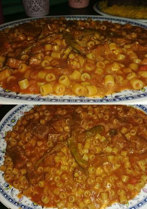 صورة لوصفة مبكبكة باللحمة علي أصولها🍖