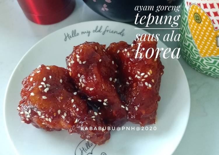 Resep Ayam Goreng Tepung Saus Ala Korea Yang Renyah