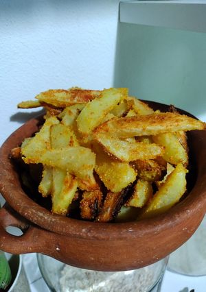 Una foto de Papas bastón crocantes al horno