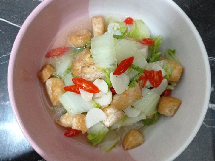 Langkah Mudah untuk Menyiapkan Resep Tumis sawi putih mix tahu putih yang Bisa Manjain Lidah Anti Ribet, Bikin Ngiler