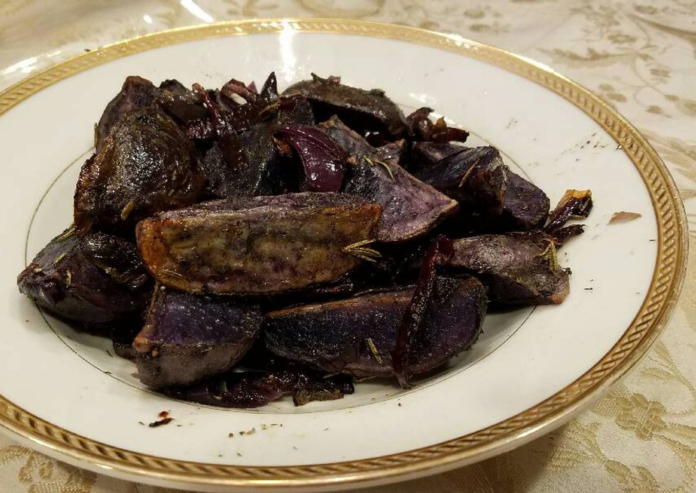 Rosemary Roasted Purple Potatoes