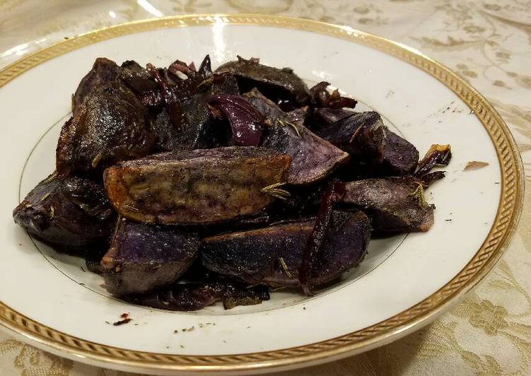 Rosemary Roasted Purple Potatoes