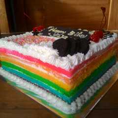 Rainbow cake special রেসিপির প্রধান ছবি