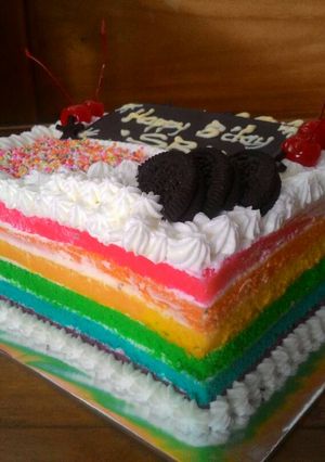Foto resep Rainbow cake special
