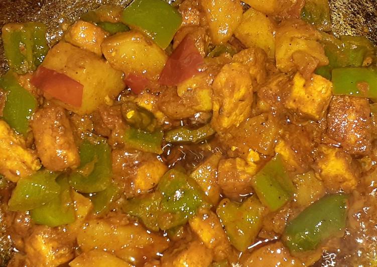 Recipe of Paneer capsicum