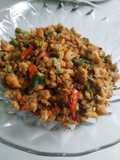 Tumis oncom orak-arik