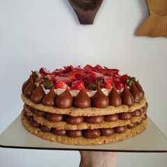 Una foto de Torta sablée de almendras