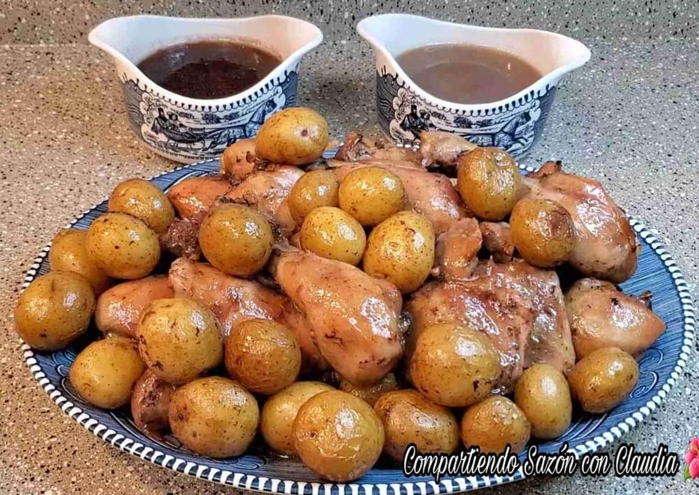 Pollo a la sangría o al refresco de uva 🌺