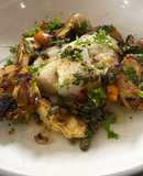 Pan-Fried Cod and Artichoke in a Caper Calamondin Butter Sauce