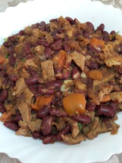 Una foto de 🇺🇸"Chili con carne tejano" sin gluten y vegano