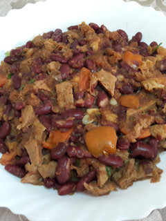 Una foto de 🇺🇸"Chili con carne tejano" sin gluten y vegano