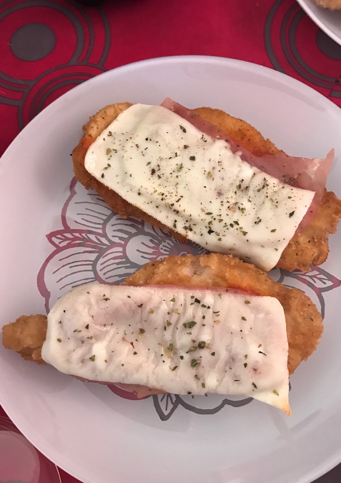 Una foto de Pechugas pizza