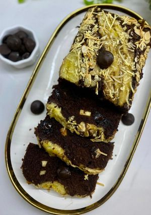 Foto resep Choco Cheese Banana Cake