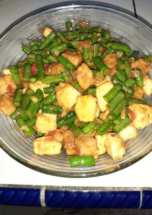 Foto resep Tumis kacang tahu tempe terasi😊