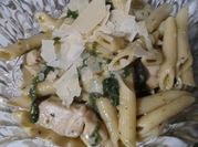 A picture of pesto chicken penne