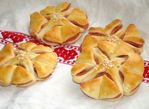 Párizsis virág péksüti recept fotója