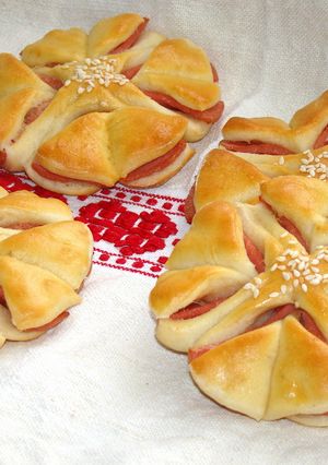 Párizsis virág péksüti recept fotója