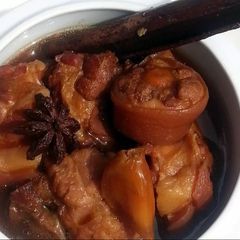 A picture of Pork Stew In Stone's Ginger Wine.