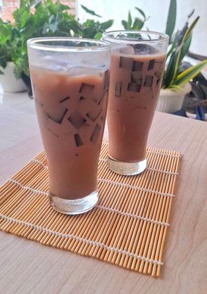 Foto resep Es Cincau Susu Coklat