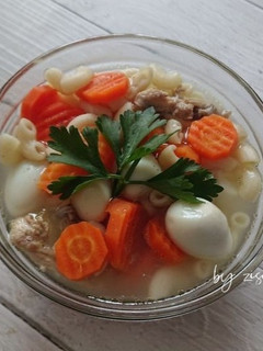 Foto resep Sop Macaroni Telur Puyuh