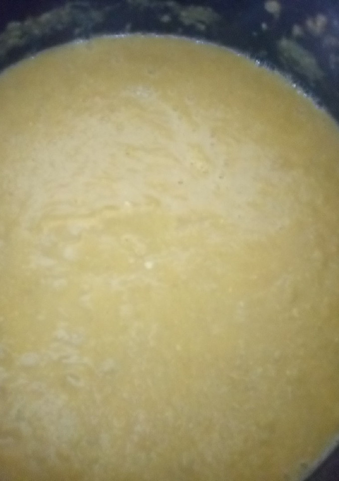 Una foto de Crema de vainas y calabaza
