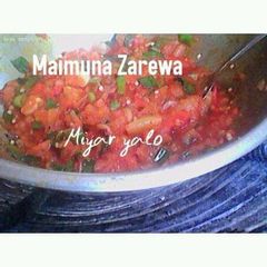 Miyan yalo (garden egg soup) A picture of Miyan yalo (garden egg soup).