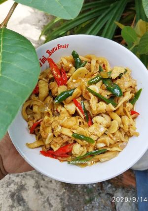 Foto resep Tumis Jamur Tiram Telur Dadar