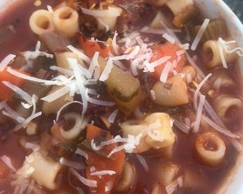 How To Making Recipe Pasta Fagioli Delicious Simple