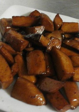 Hình của món Nấm đùi gà áp chảo.