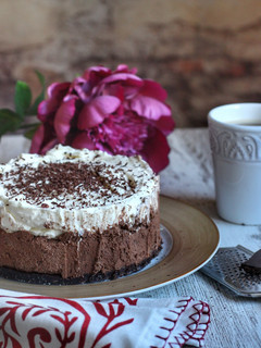 Una foto de Tarta fría de Mousse de Chocolate