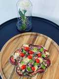 Aubergine pizza