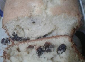 Una foto de Budín de vainilla con pasas de uvas